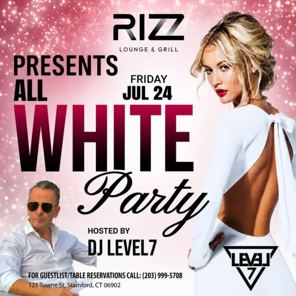Dress in White. Party All Night. Stamford